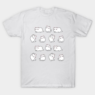 Cut funny cat set. T-Shirt